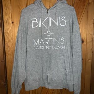 Carolina beach zip up hoodie NWOT